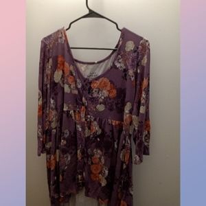 Torrid sz 2 super soft babydoll top